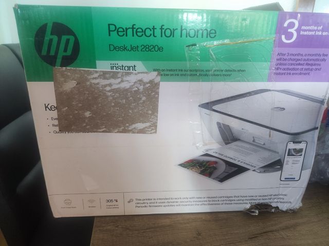 Stampante istantanea HP DeskJet 2820e Nuovo inutilizzato