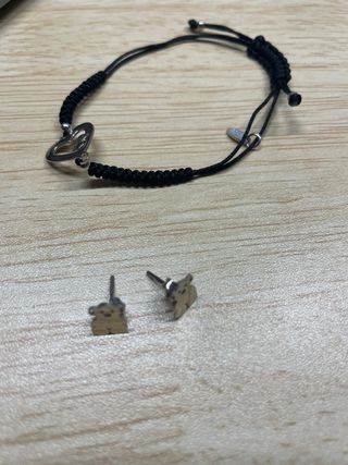 Conjunto de pulsera y pendientes Lotus juvenil