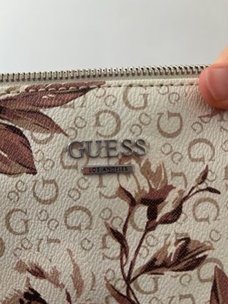 Bolso bandolera Guess - Blanco y marrón