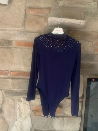 Body La Perla blu con strass