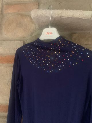 Body La Perla blu con strass