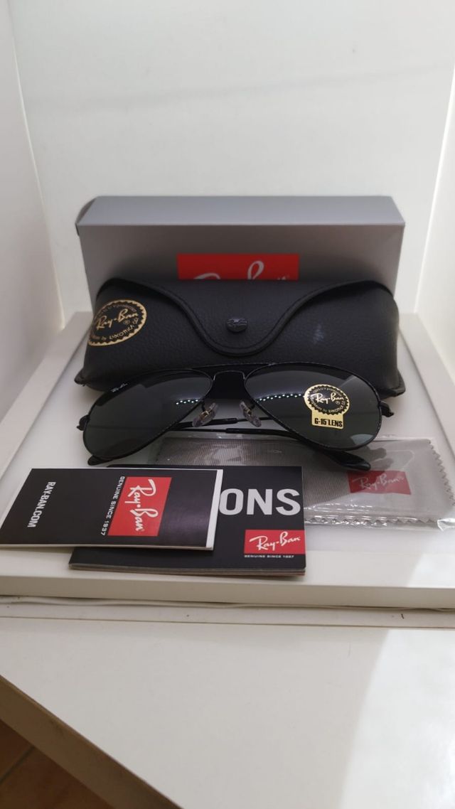 Ray-Ban Aviator G-15 Negras cristal g15 verde
