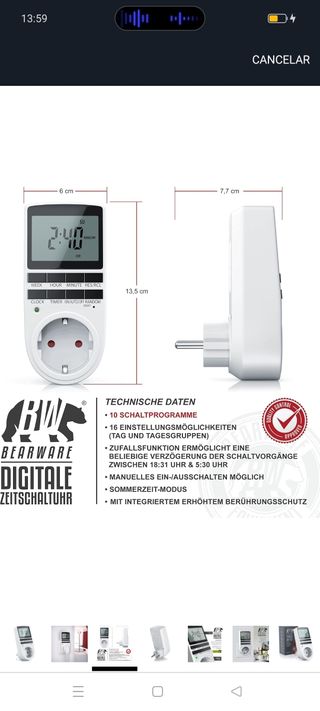 2 Temporizadores Enchufes Digitales. A estrenar 