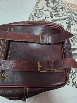 Mochila Marrón cuero 