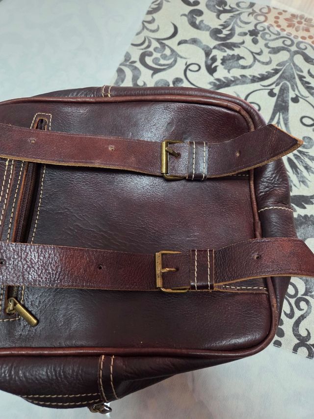 Mochila Marrón cuero