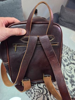Mochila Marrón cuero 