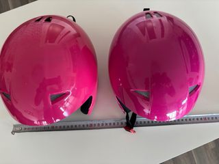 2 Cascos Esquí Niña Rosa