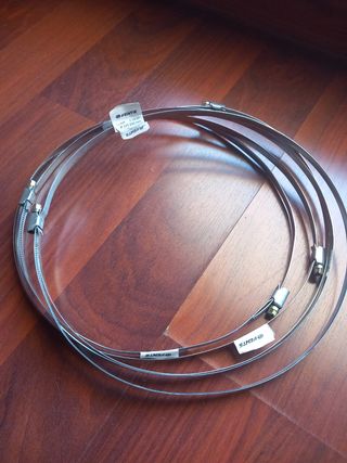5 abrazaderas inox 245-260