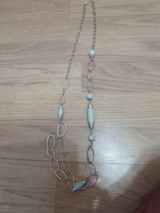 Collar Plata y Azul