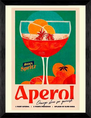 Poster Pubblicità Cocktail Aperol Spritz 32x47 Cm.