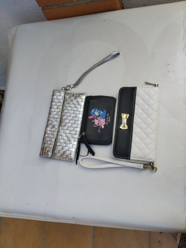 3 Monederos: Plata, Blanco, Negro