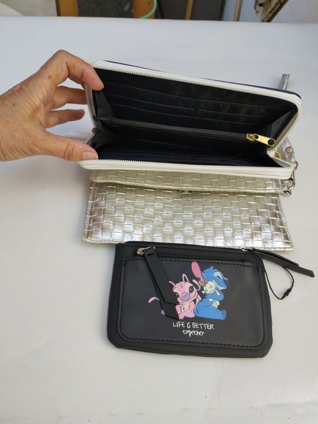 3 Monederos: Plata, Blanco, Negro