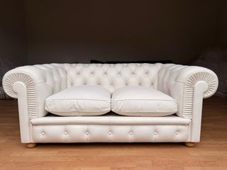 Divano Chester Frau pelle bianca