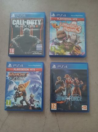  Lote 4 juegos PS4