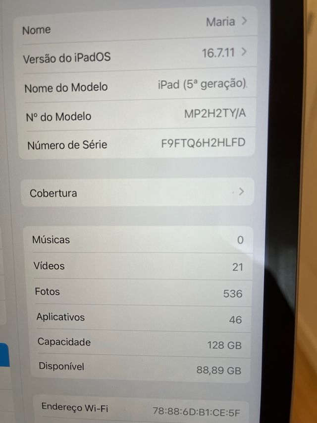 iPad 128gb 5ª generación