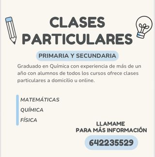 CLASES PARTICULARES A DOMICILIO