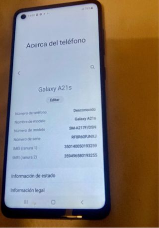 Samsung Galaxy A21s Negro