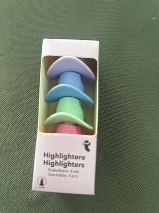 Evidenziatori impilabili - 4 pz