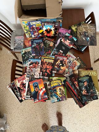 Megalote de cómics variados: Spiderman, Capitán Am