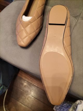 Zapatos planos beige mujer - 39