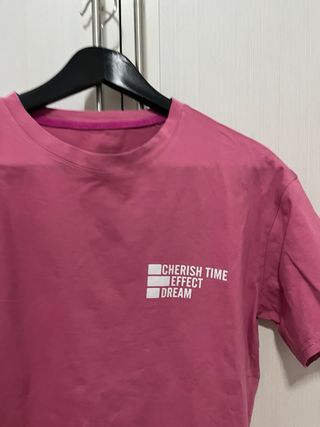 Camiseta rosa - Cherish Time