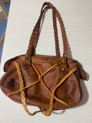 Borsa Charles Jourdan vintage cuoio color caramel