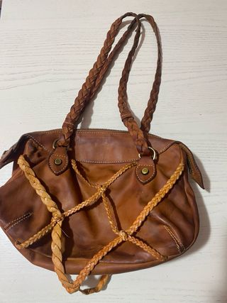 Borsa Charles Jourdan vintage cuoio color caramel