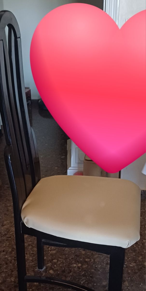 2 Sillas Comedor - Negro & Beige