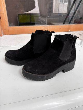 Botines negros plataforma
