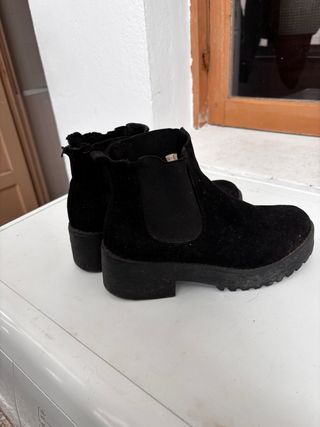 Botines negros plataforma