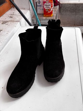 Botines negros plataforma