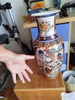 Jarrón Chino Porcelana Vintage