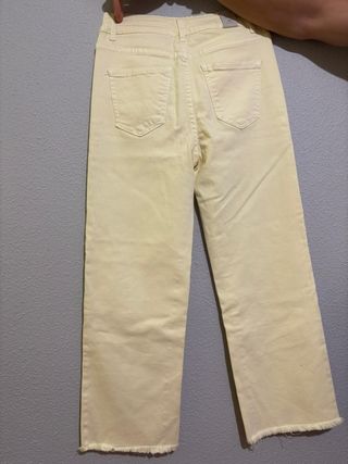 Pantalones campana amarillos - XS