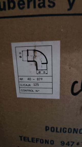 Caja de codos
 PVC 40 Baplas - 40-878-C