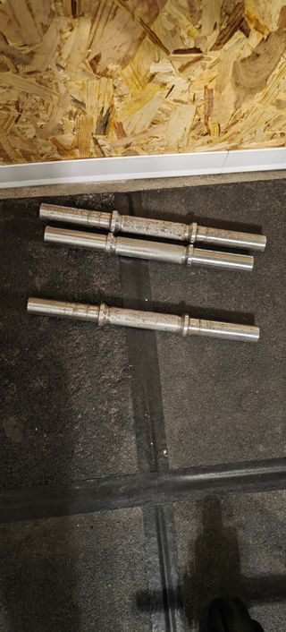 3 Halteres Musculação - Usados