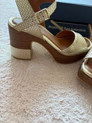 Sandalias Popa doradas - Talla 38