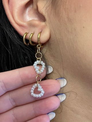 Pendientes Acero Corazón