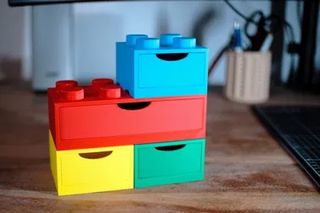 Cajas de construcción apilables 