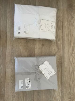 Funda nórdica algodón gris
