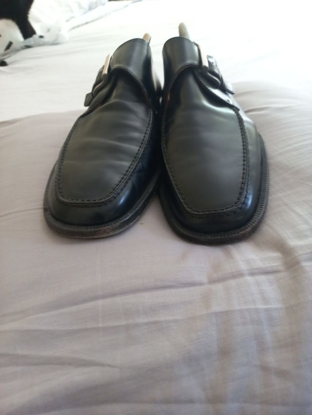 Lottusse 43.5 negros - zapatos caballero