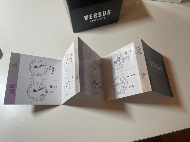 Orologio Versace nero e argento da uomo