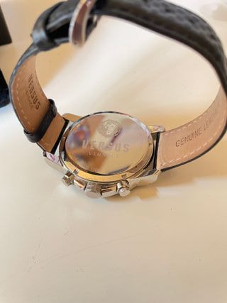 Reloj Versace de hombre negro y plata