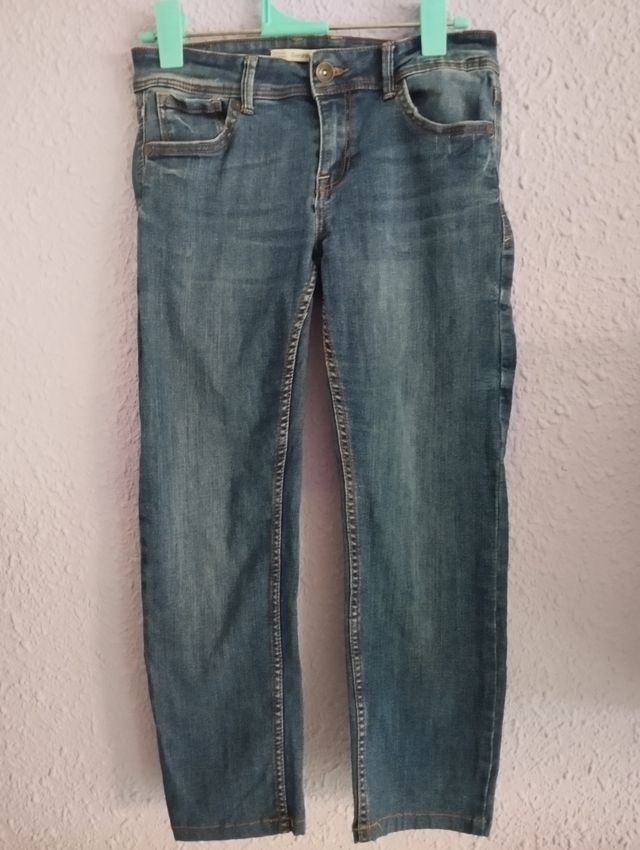 Jeans ajustados azul marino