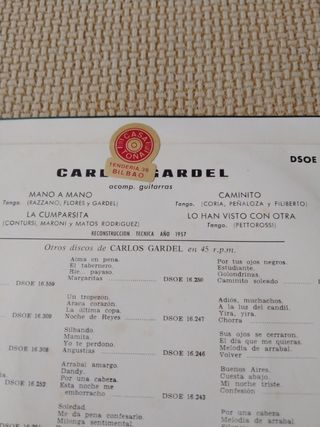 Single de Carlos Gardel - 4 temas