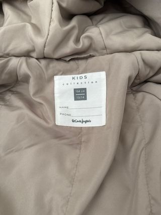 Abrigo leopardo talla 13-14