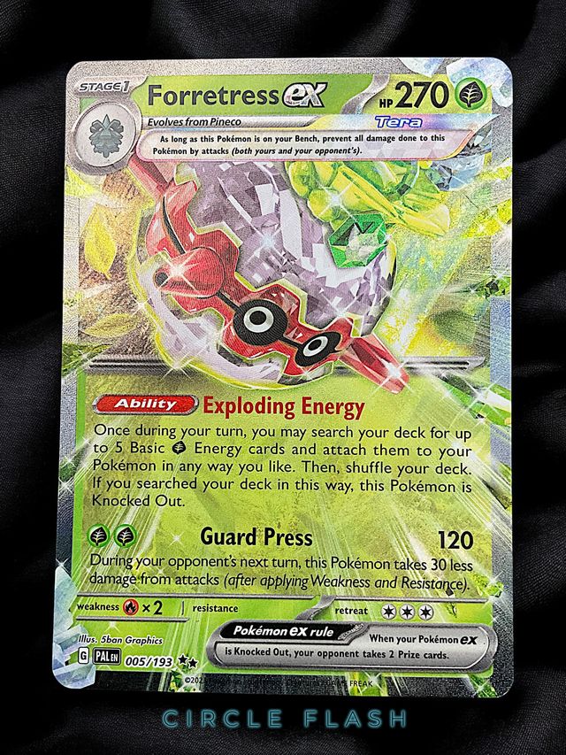 Carta Pokémon Forretress ex (PAL 005)