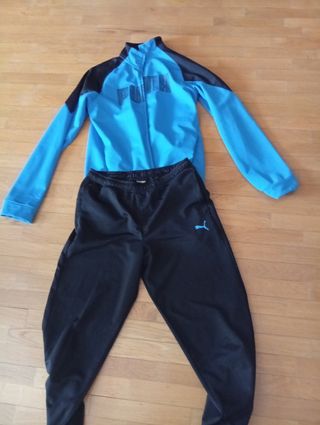 Chándal Puma niño - azul y negro