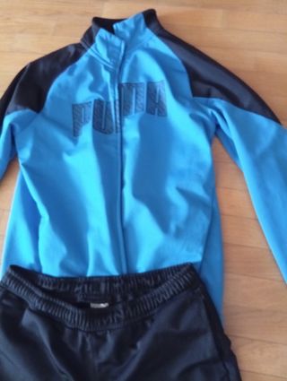 Chándal Puma niño - azul y negro