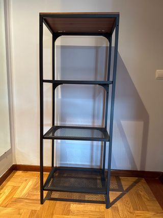 Estantería industrial metal-madera