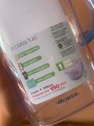 Caraffa filtrante Ariete Hidrogenia